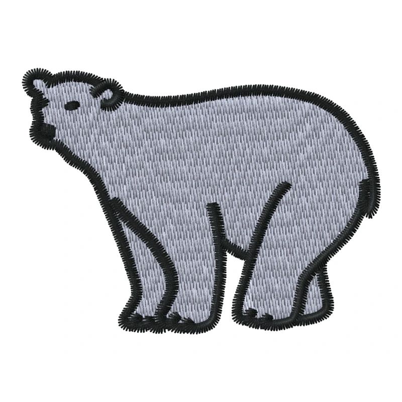 Eisbär bestickt