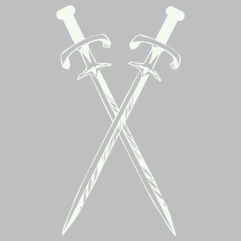 Deux épées en croix