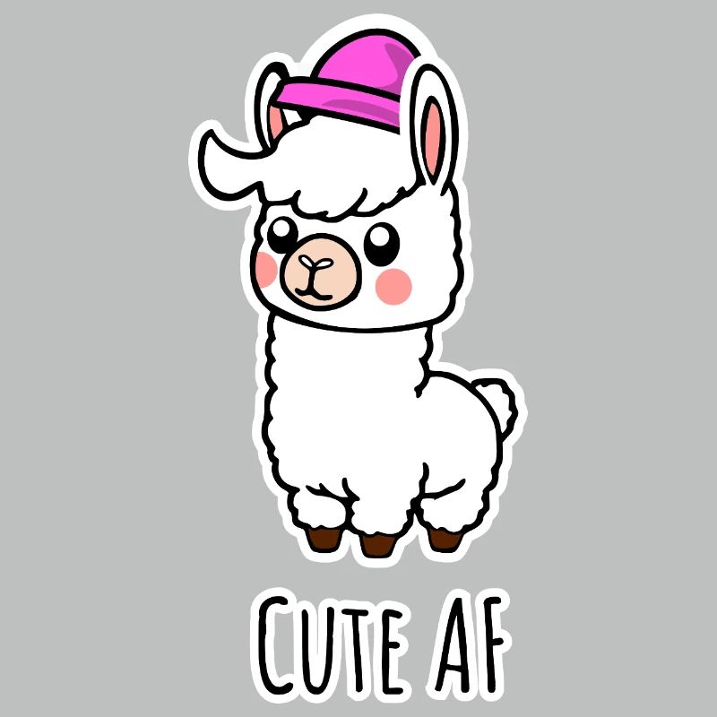 Cute AF Lama Baby oder Alpaka