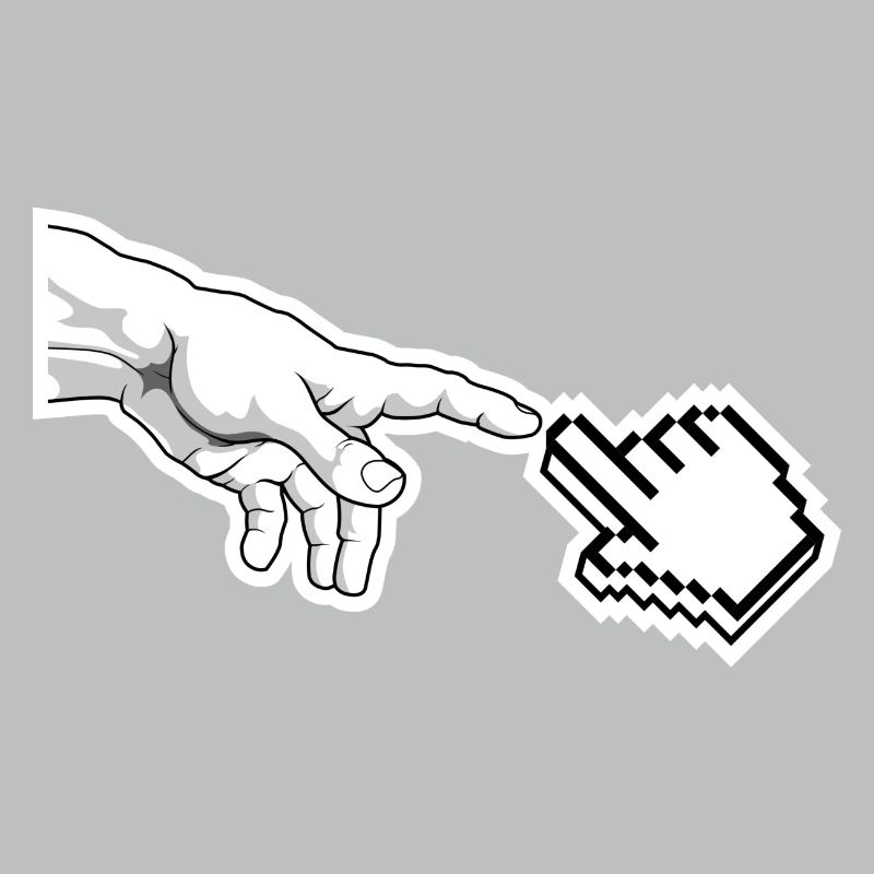 Pixel Pointer Hand Art