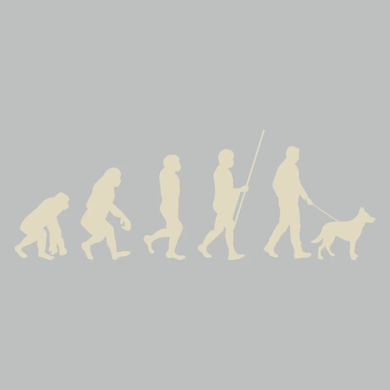 Illustration de l’évolution de l’humanité