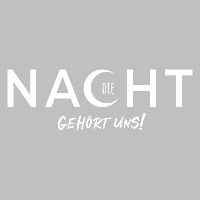 The Night Is Ours - Vector Design With Text Effect