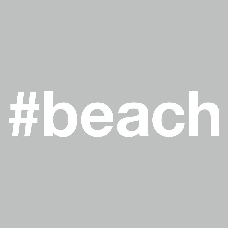 Hashtag de la plage