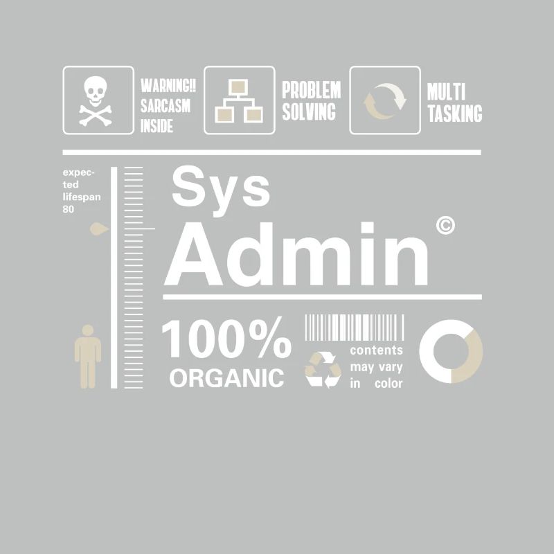 sys admin Inhalt Ironie Humor Computer Nerd pc cor