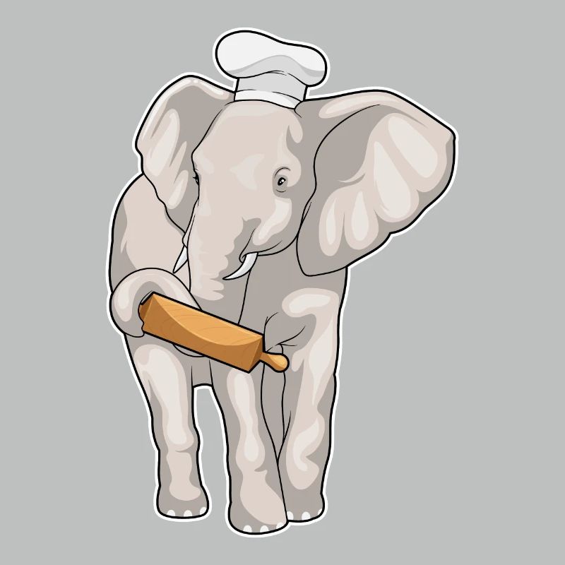 Elephant Baker Rolling Pin Baking