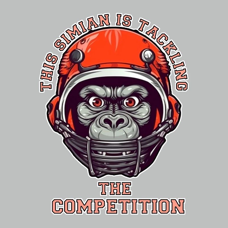 self-confident monkey accepts the challenge