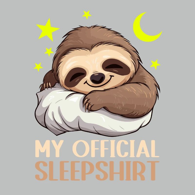 Sleep Mode: Cuddly Sloth with Pillow