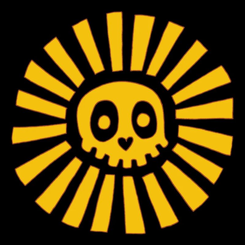 Sonniger Schädel