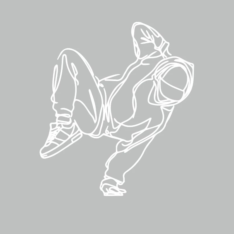 Dessin de breakdancer