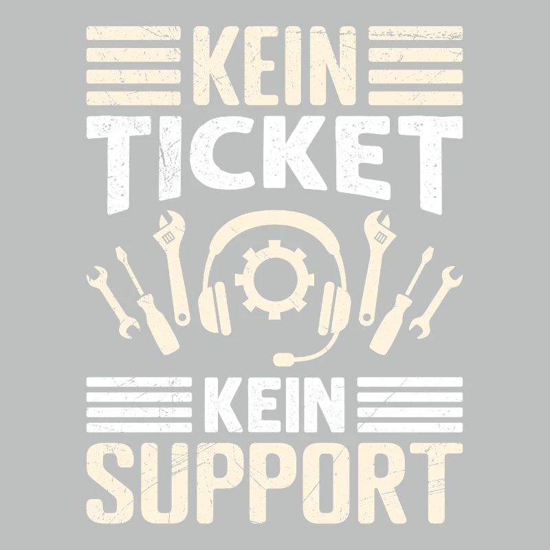 Nerd Computer NO TICKET NO SUPPORT FUNNY