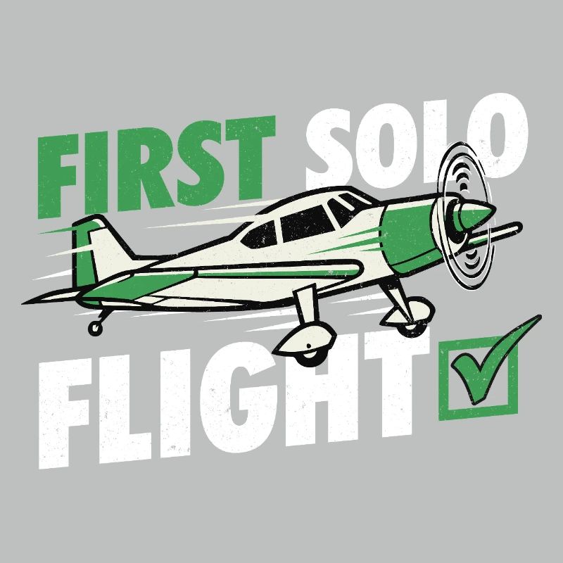 First Solo Flight Pilot Humor Aviation Student 