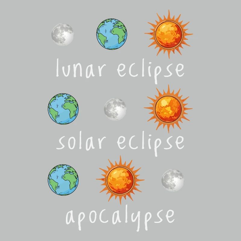 Lunar Eclipse Solar Eclipse Apocalypse Humor