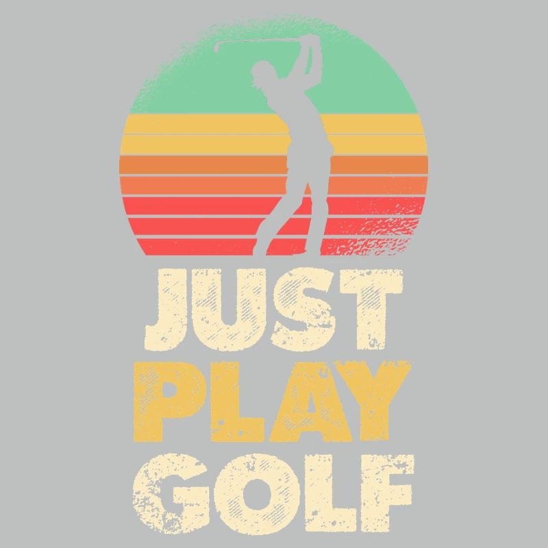 Just Play Golf Retro Sunset