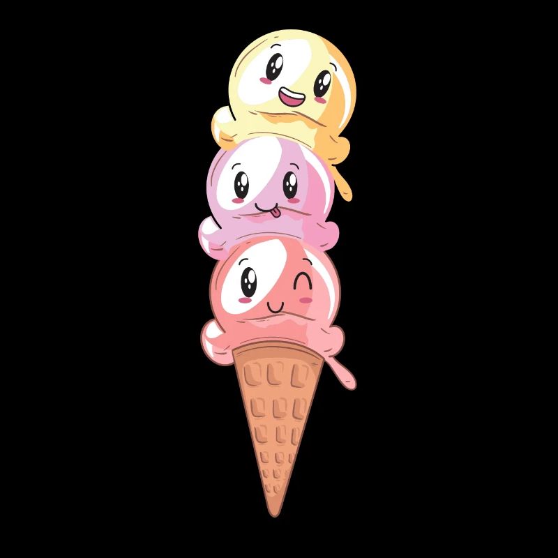 Eiscreme Lover Kawaii Waffeleis