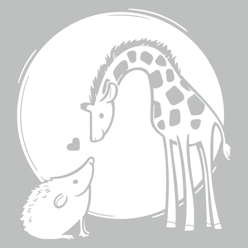 Amour de girafe et hérisson