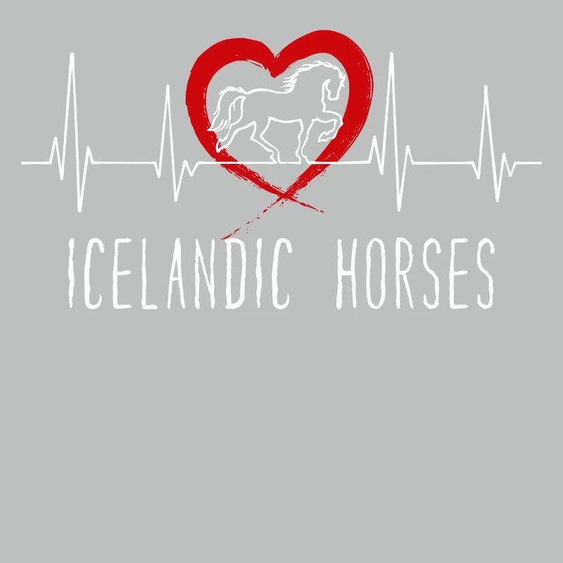 Pferde Herz Statement Islandpferde Pferdeliebe