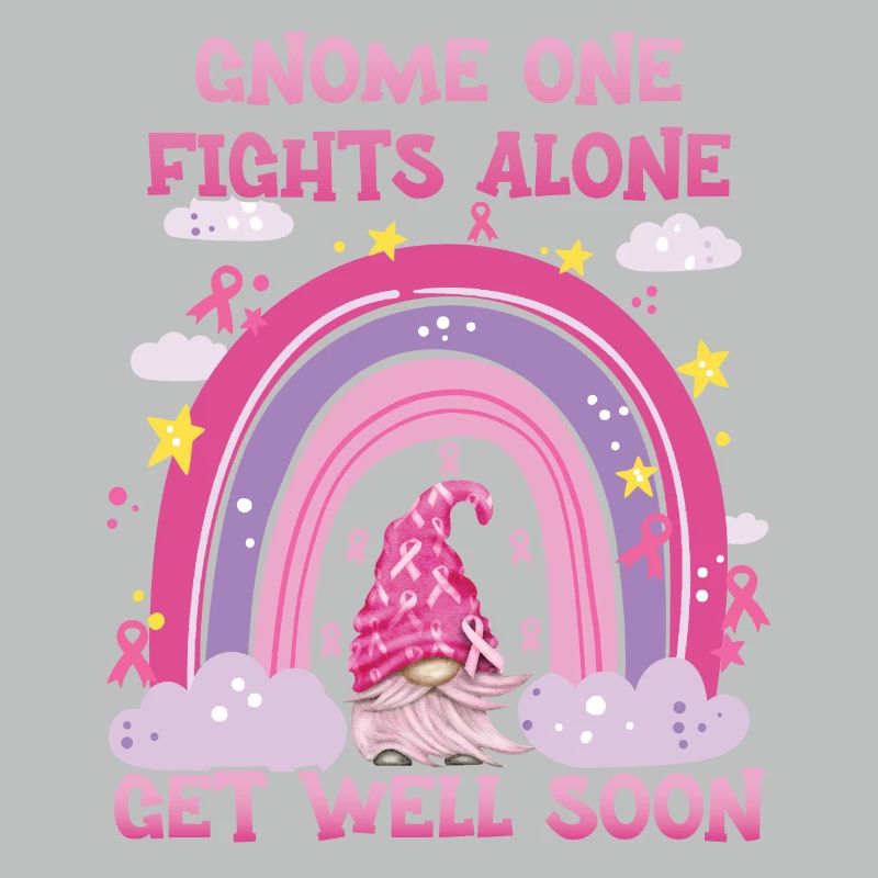 Gnome One Fights Alone Brustkrebs