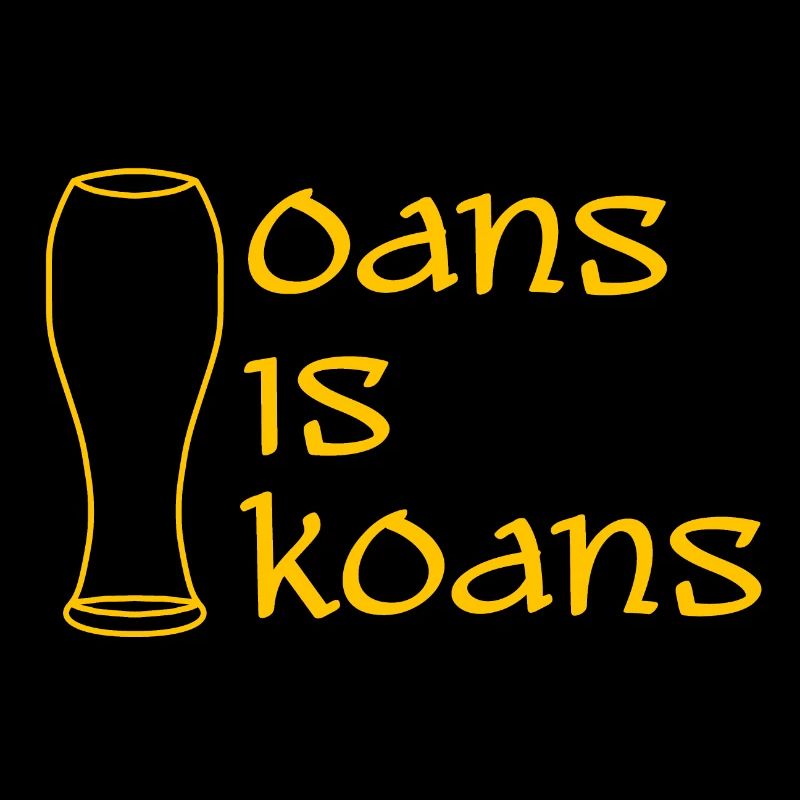 oans is koans - one is none - dialect