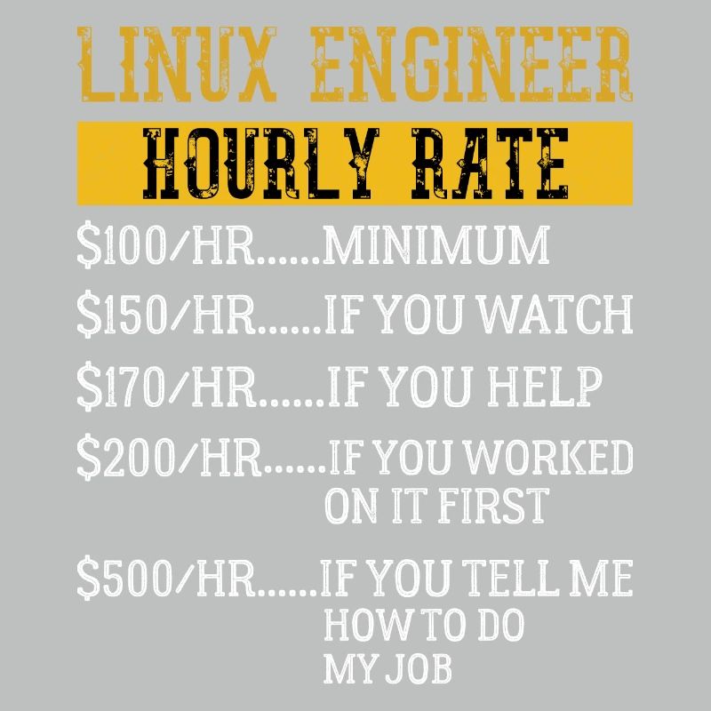 Linux Engineer Hourly Rate Mechanic Labor rate