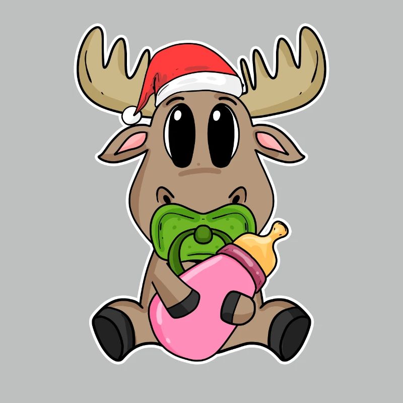 Bébé orignal Noël