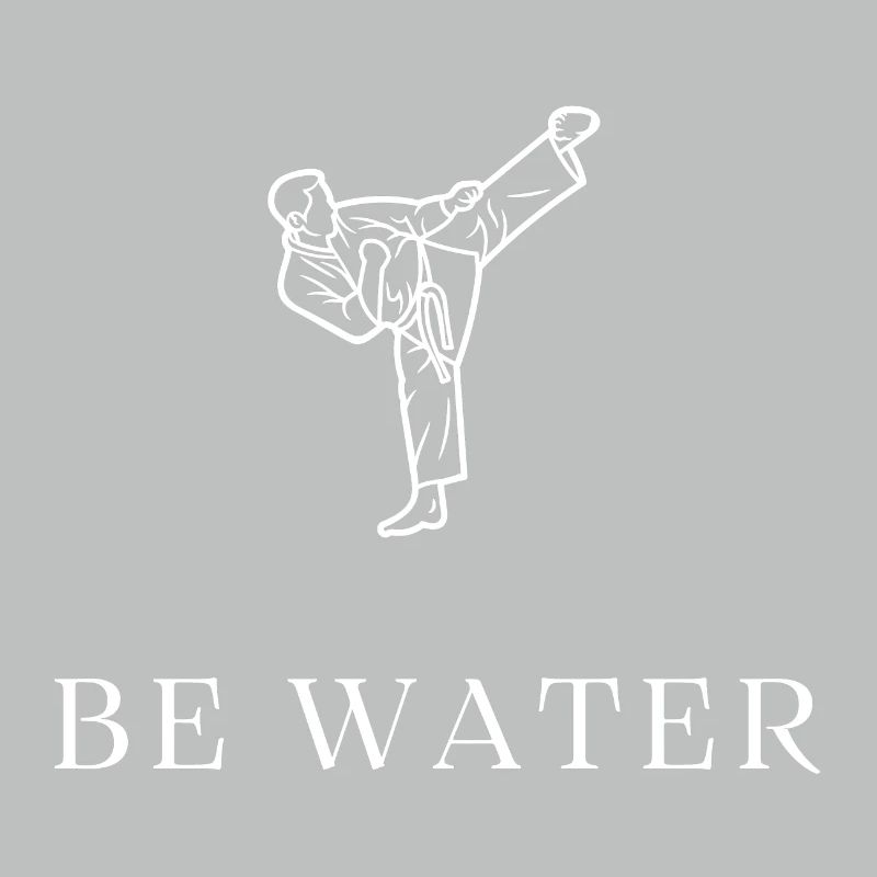 Be Water Martial Arts Mindset Motivation Tee