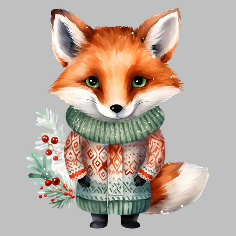 Winterfuchs im Pullover