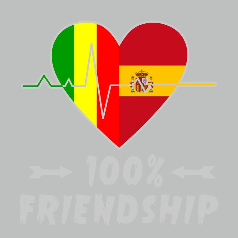 Mali und Spanien 100% Freundschaft