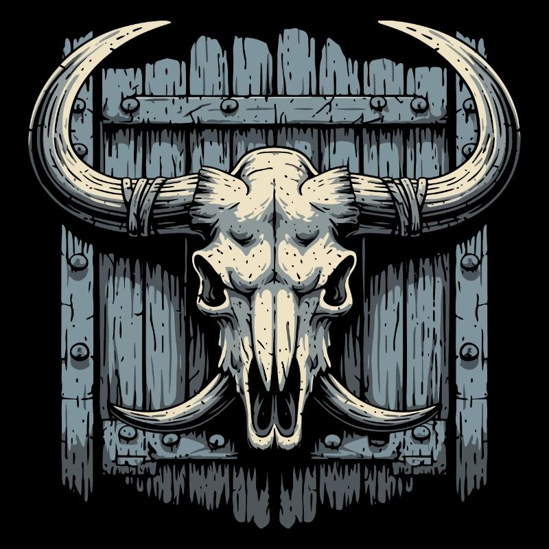 Bison skull