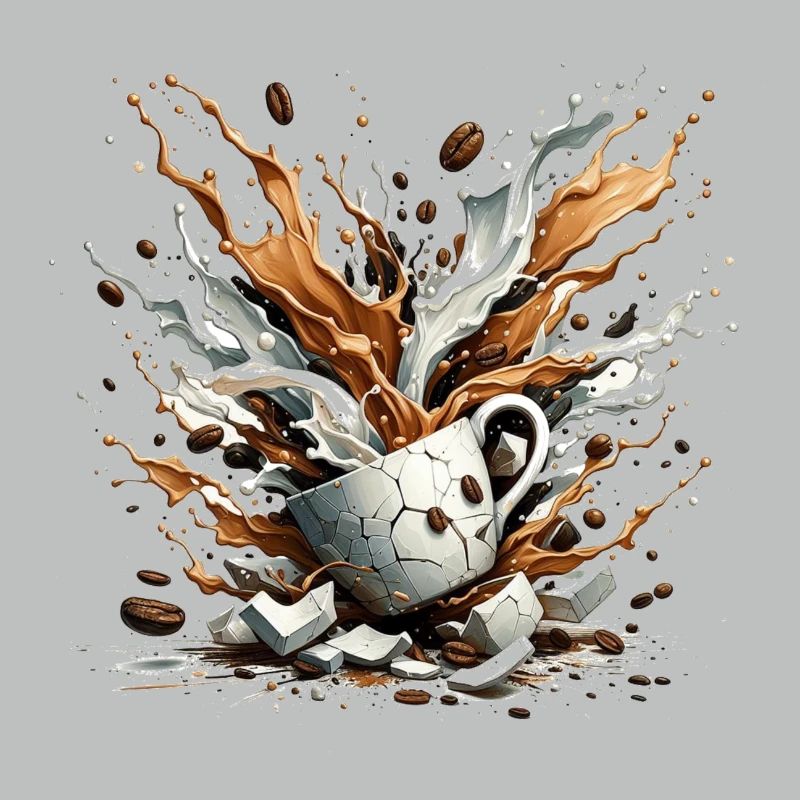 Exploded Coffee - 100% Caffeine