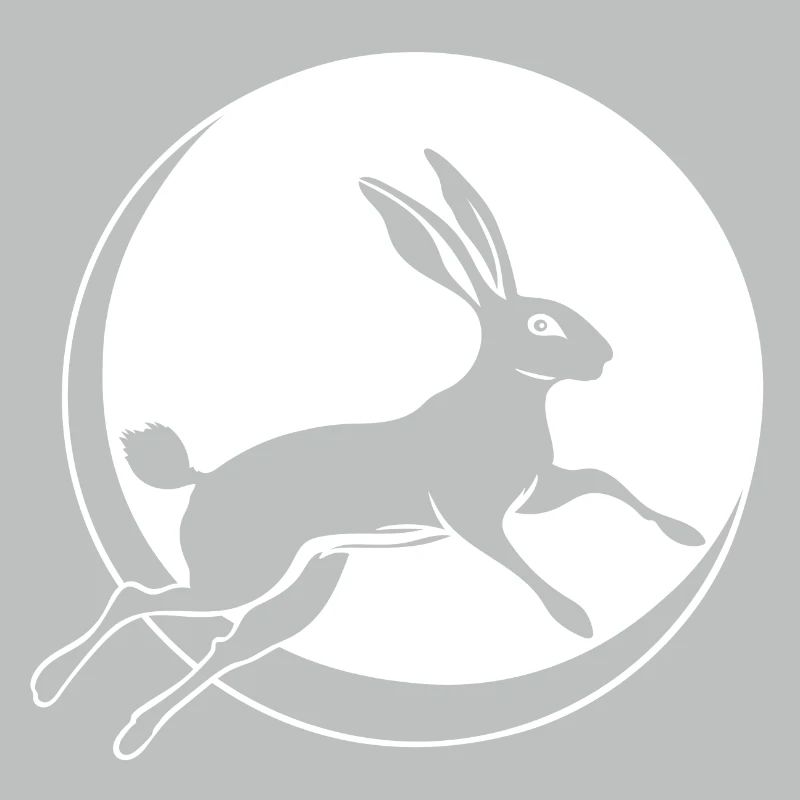 Rabbit with Moon Ostara Full Moon