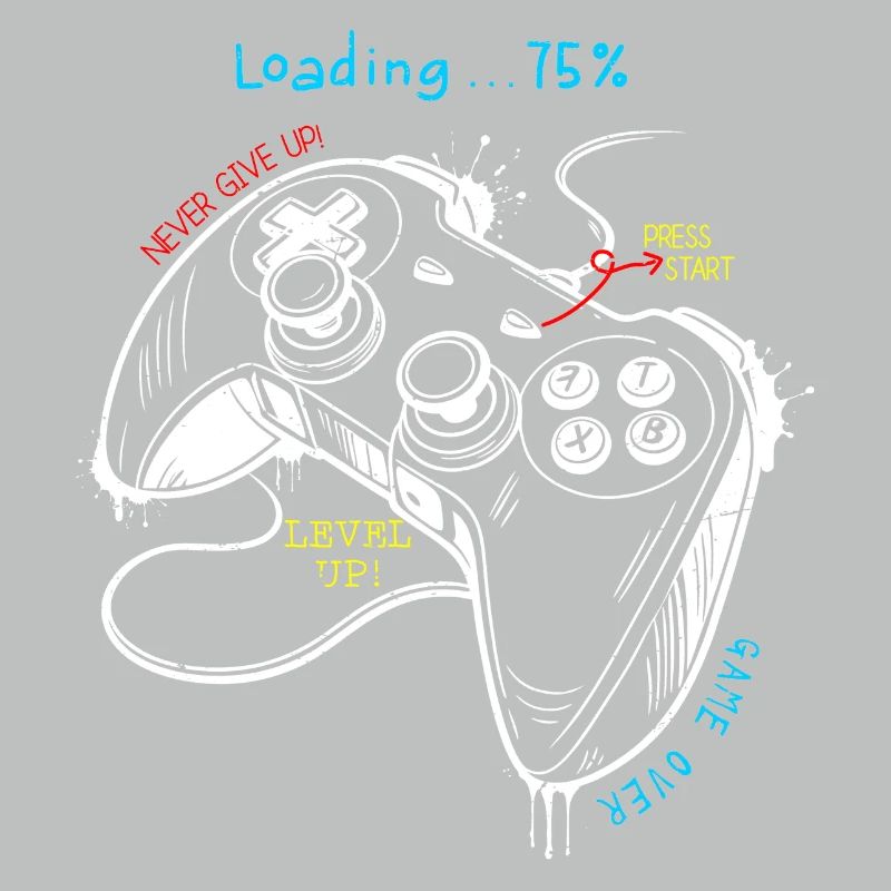 Controller-Kunst im Retro-Gaming-Stil