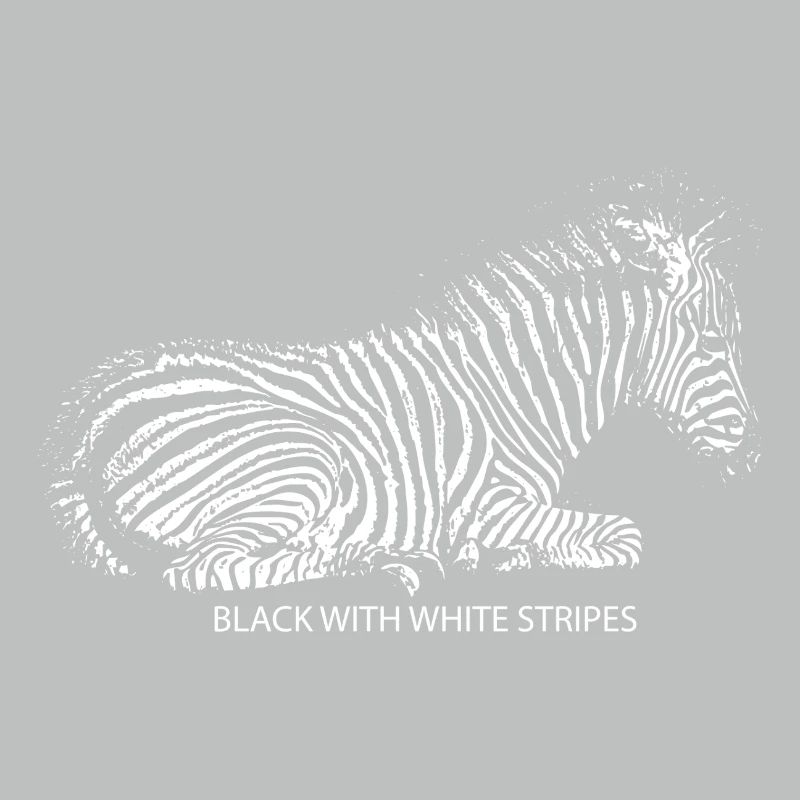 Noir avec rayures blanches
