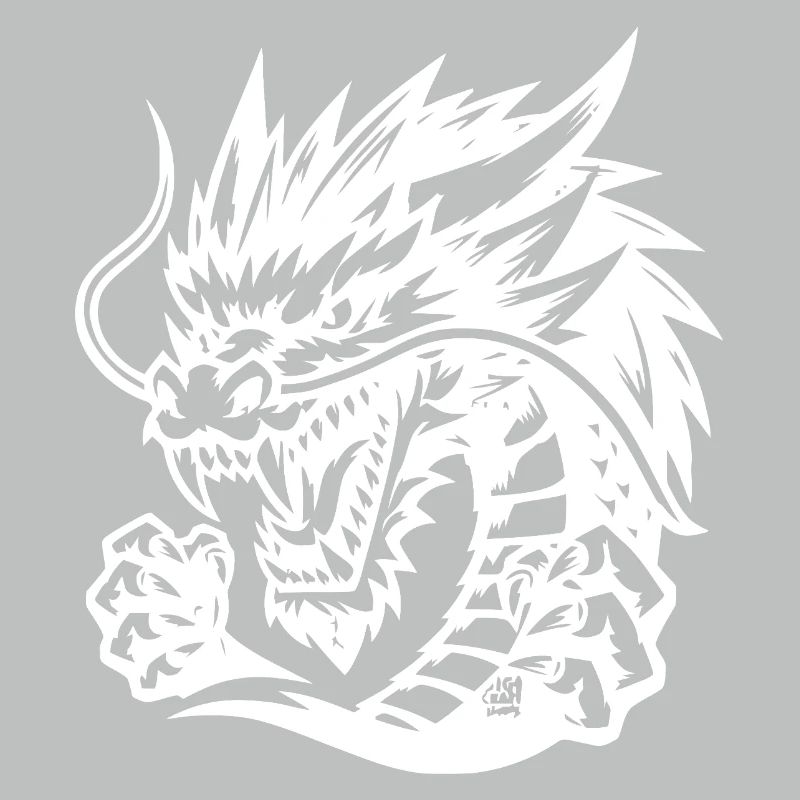 Ewiger Drache Tattoo Design