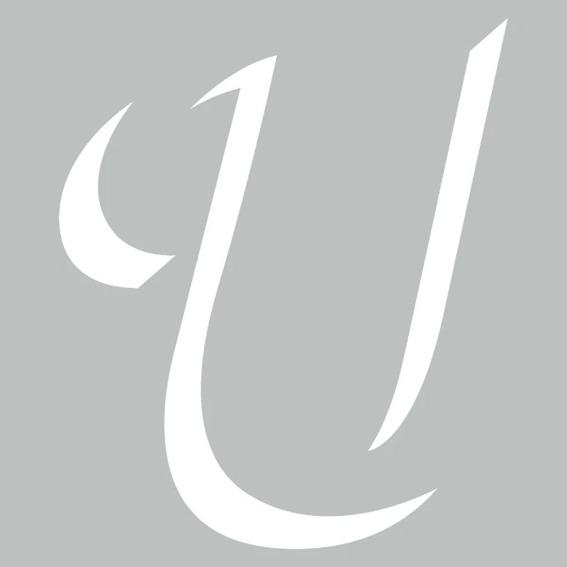 Elegantes Letter U muster mit dynamischer Form