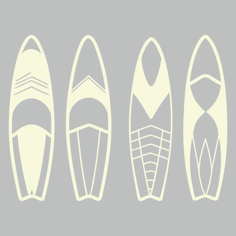Minimalist Abstract Surfboards