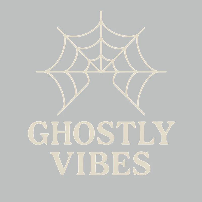 Spider web design with ghostly vibes