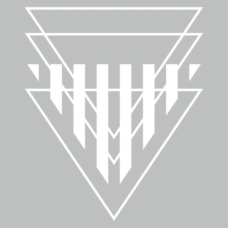Triangular Crest Geometric Print