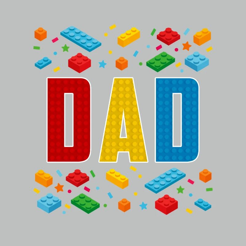 Papa brique constructeur paternité bâtiment de bloc