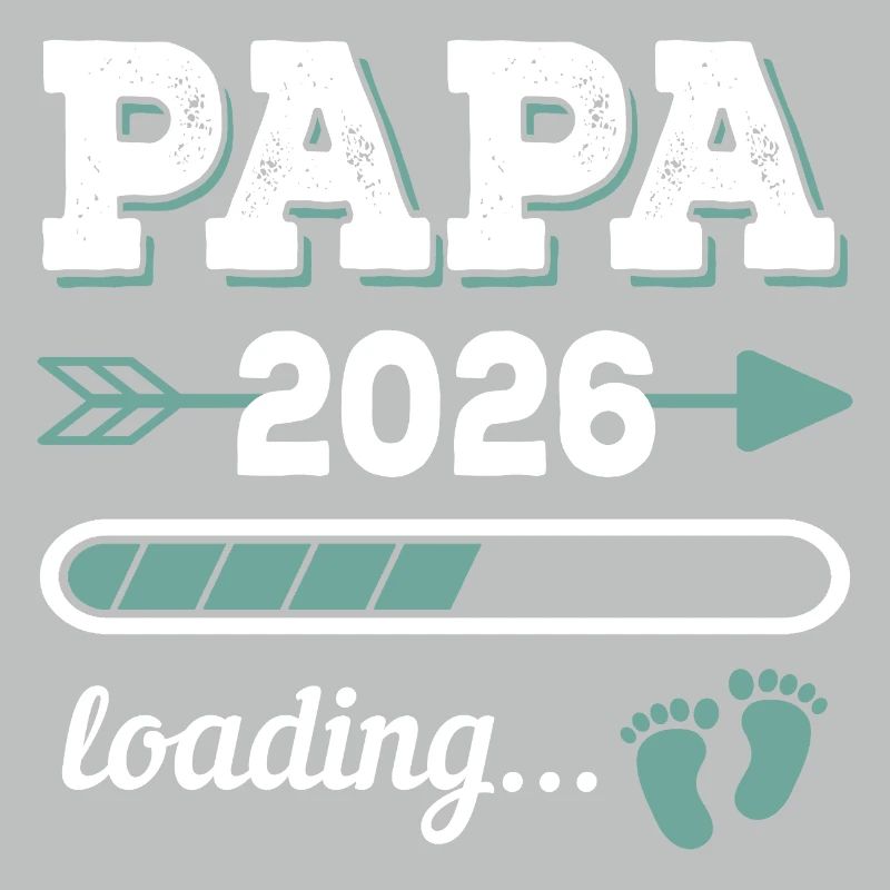 Papa 2026 Loading Werdender Vater Geschenkidee