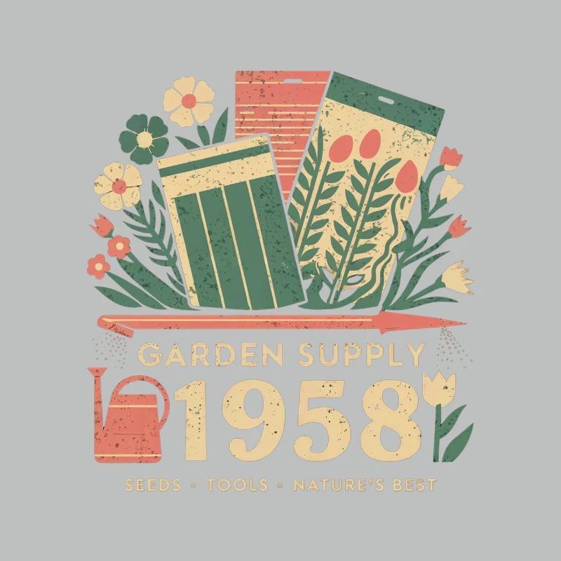 Vintage Garten Werbung