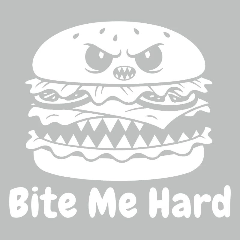 Conception de bouchée de hamburger en colère