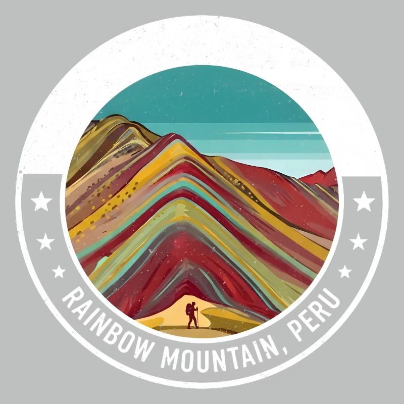 Regenbogenberg Peru Farbexplosion