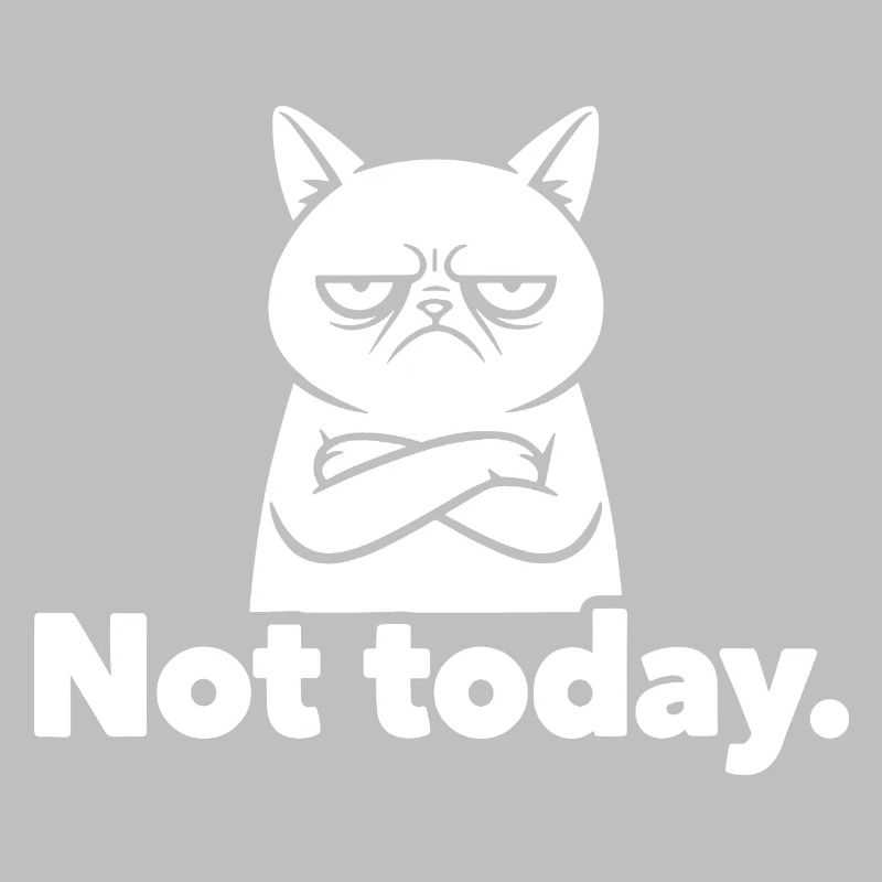 Grim Cat Not Today Meme