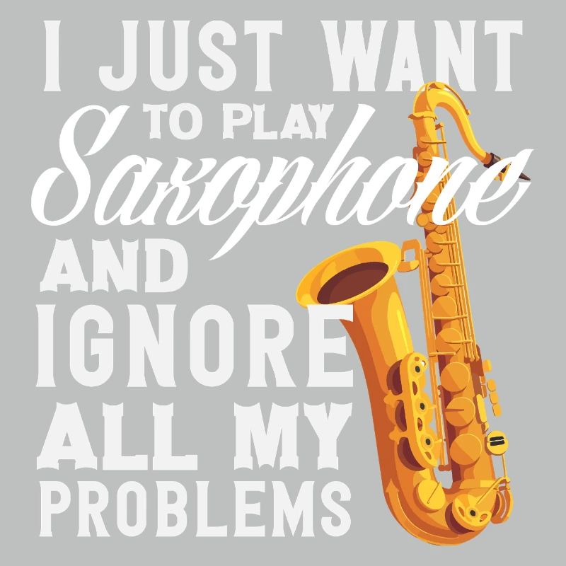 Playing the Saxophone Ignoring All Problems