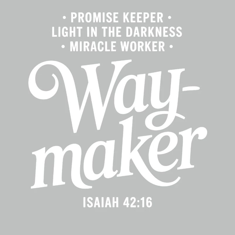 Conception de citations de foi Waymaker