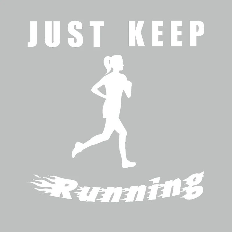 Just Keep Running – Runner Silhouette