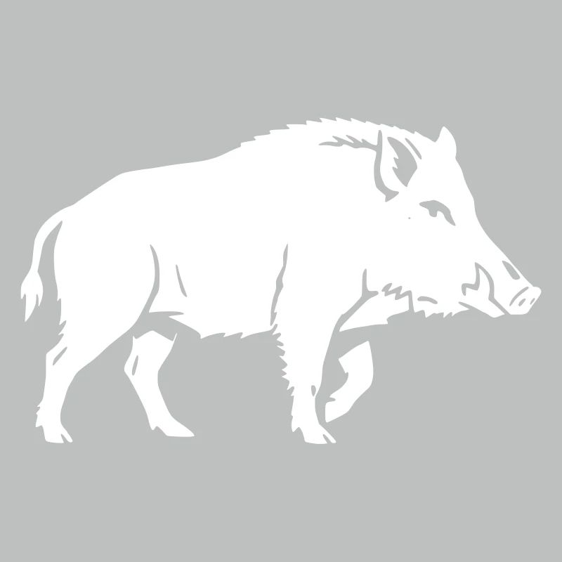Wild Boar Silhouette Shadow Clean Vector