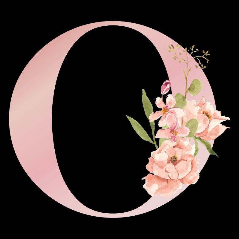 C-Blütenpastellmonogramm