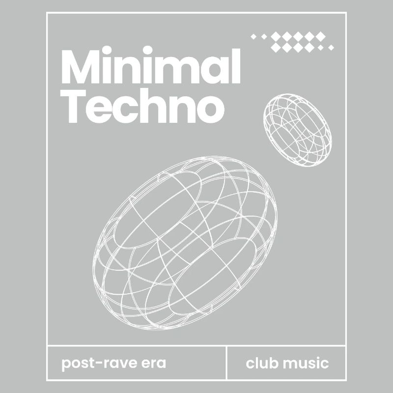 Minimal-Techno-Musik-Sphären-Design