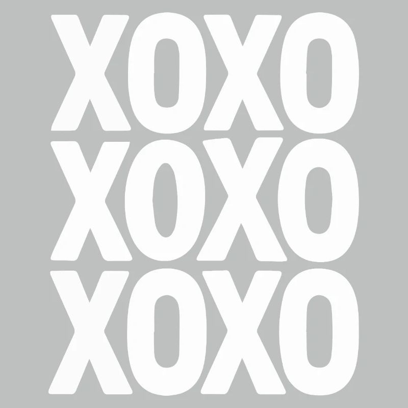 XOXO Love Text Minimal Repeating Design